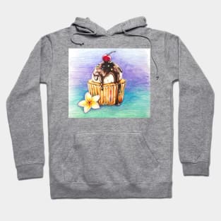 Colorful Ice Cream Cupcake Hoodie